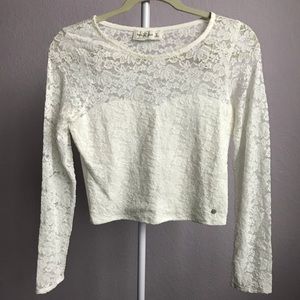 abercrombie long sleeve crop top